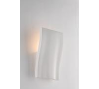 APPLIQUE A PARETE SOUL BIANCA 1 LUCE ATTACCO E14 15,5X7X27CM IN GESSO VERNICIABILE