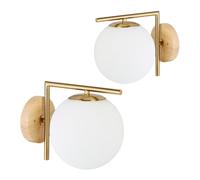 Applique a sfera globi in ottone 1 kg E27 Applique moderna in ottone 40W