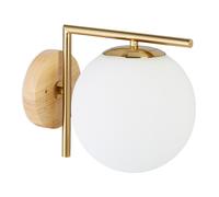 Applique a sfera globi in ottone Lampada da parete sferica 1 kg 12 cm