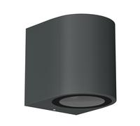 Applique ALSE downlight per esterni in alluminio antracite rotondo in U10