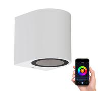 Applique ALSE downlight per esterni in alluminio bianco rotondo incl. Smart Home [EEK: F]