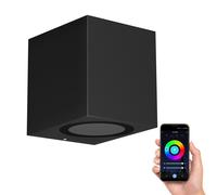Applique ALSE downlight per esterni in alluminio nero angolare incl. Smart Home [EEK: F]