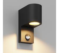 Applique ALSE downlight per esterni rilevatore di movimento nero rotondo in