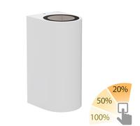 Applique ALSE Faretto per esterni in alluminio bianco rotondo + 2 lampade LED [EEK: F]