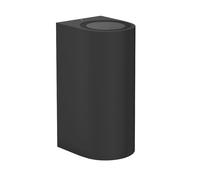 Applique ALSE Up & Downlight per esterni in alluminio nero rotondo incl. 2