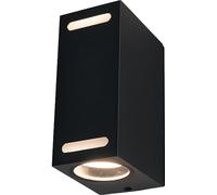 Applique Angolare Nera In Alluminio IP54 Moderna Compatta Per Esterni ELISA