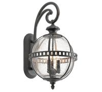 Applique Antico Metallo Regenglas Sfera Schermo IP44 Vittoriana Bonham Luci