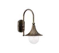 Applique Arco Rustica-Country Cima Alluminio Nero 1 Luce E27