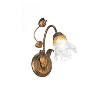 APPLIQUE "ARIANNA" 1 LUCE IN BRONZO, E14