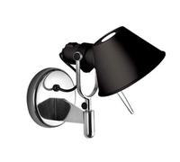 Applique Artemide Tolomeo Faretto con Interruttore Nero/ Alluminio