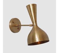 Applique articolato a due luci Mid-Century moderno stile Stilnovo lampada da ...