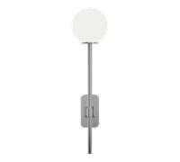 Applique Astro Tacoma Single Grande Cromo Lucido e Paralume Opale