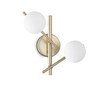 Applique Atlas 2 Luci G9 4W Luce Calda Oro Metallo/Vetro Ideal Lux [EEK: A++]