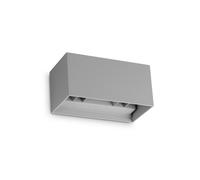 Applique Atom LED 25W Luce Calda 3000K Grigio IP54 Ideal Lux