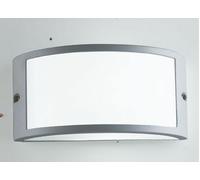 APPLIQUE AUSTIN SILVER 1 LUCE ATTACCO E27 IP54 25X13X12CM IN ALLUMINIO