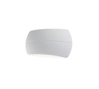 Applique in alluminio pressofuso PILLOW APPLIQUE DOPPIA Dimensioni 20x11xh 5,3 cm 5W 5W LED 3000K Diffusore in termoplastico opalino colore BIANCO BIANCO