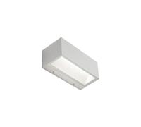 Applique Da Esterno Media Biemissione Box Alluminio Bianco 12W Led 4000K