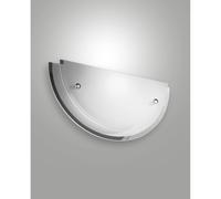 Applique Bianca Hill Collezione HILL 1 Luce in Metallo e Vetro Cromo Moderne