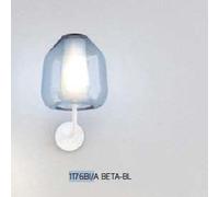 APPLIQUE BIANCO VETRO BETA BLU 1176BI-A BETA-BL
