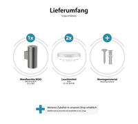 Applique BIDO per esterni Alluminio Up & Downlight incl. 2 lampade LED GX53