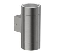 Applique BIDO per esterni IP44 Up-/Downlight alluminio opaco rotondo 2x GX53