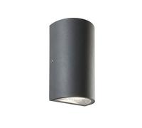 Applique Biemissione Contemporanea Trump Alluminio Grafite 6+6W Led 3000K