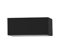 Applique Biemissione Esterno Moderna Spongano Alluminio Nero Led