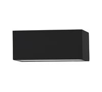 Applique Biemissione Esterno Moderna Spongano Alluminio Nero Led