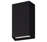 Applique Biemissione Esterno Spongano Alluminio Nero Policarbonato Trasp Led [EEK: A++]