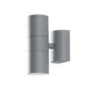 APPLIQUE BIEMISSIONE JUMP SILVER 2 LUCI ATTACCO E27 IP44 10,5X17X30CM