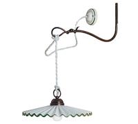 Applique Braccio Classica L'Aquila Metallo Ceramica Nero Sfumato Rame 1 Luce E27