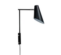 Dyberg Larsen Applique Cale altezza 46 cm con braccio nero
