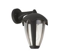 Applique Campanula Alluminio Grigio Policarbonato Trasparente 1 Luce E27