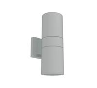Applique Cilindrica Bidirezionale XL IP54 Con 2 basi E27 - Grigia