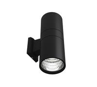 Applique Cilindrica Bidirezionale XL IP54 Con 2 basi E27 - Nera