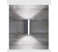 Applique Cilindro In Metallo Cromato 2 luci Look Ideal Lux Da parete Moderno