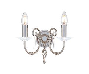 Applique Classica Aegean Acciaio Nichel Lucido 2 Luci E14
