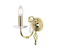 Applique Classica Aegean Acciaio Ottone Lucido 1 Luce E14
