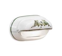 Ferroluce Applique Classica Brindisi C291 Alluminio e Ceramica Bianco Decorato 1 luce E27