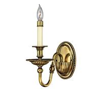 Applique Classica Cambridge Ottone Brunito 1 Luce E14