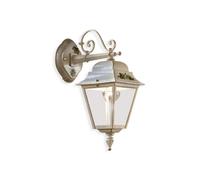 Applique Classica Da Esterno Gorizia Metallo Ceramica Bianco Sfumato 1 Luce E27