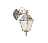 Applique Classica Da Esterno Gorizia Metallo Ceramica Bianco Sfumato 1 Luce E27