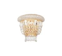 Dubai ap2 ottone Applique 2 luci in cristallo