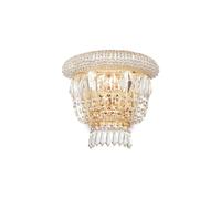 Dubai ap2 ottone Applique 2 luci in cristallo