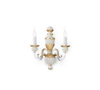 Applique Classica Firenze Materie Plastiche Bianco 2 Luci E14