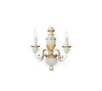 Applique Classica Firenze Materie Plastiche Bianco 2 Luci E14 [EEK: A++]