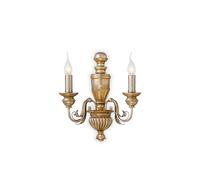 Applique Classica Firenze Materie Plastiche Oro 2 Luci E14