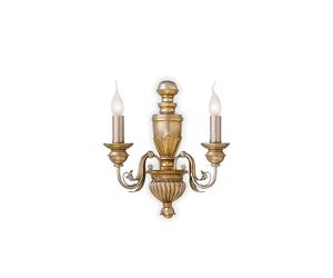 Applique Classica Firenze Materie Plastiche Oro 2 Luci E14