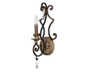Applique Classica Marquette Acciaio Bronzo Heirloom 1 Luce E14 [EEK: A++]