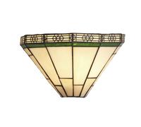 Applique Classica New York Acciaio Nero Vetro Verde 1 Luce E14